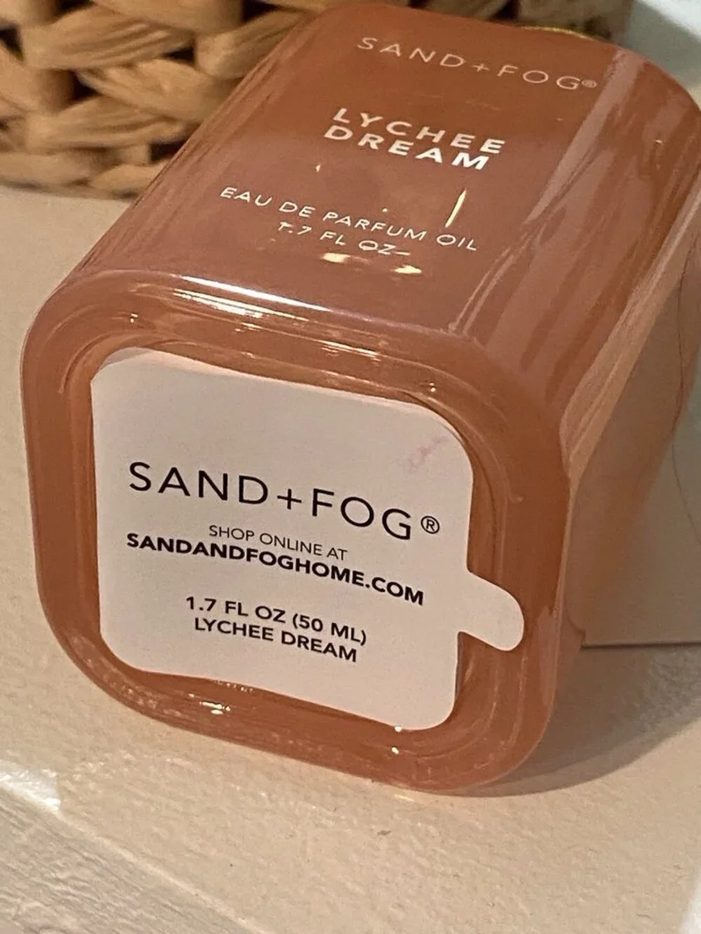 Sand + Fog Eau De Parfum Oil 1.7 fl oz Lychee Dream Pear Peach Jasmine Amber NEW
